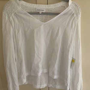 Brand New white Bella Dahl long sleeve